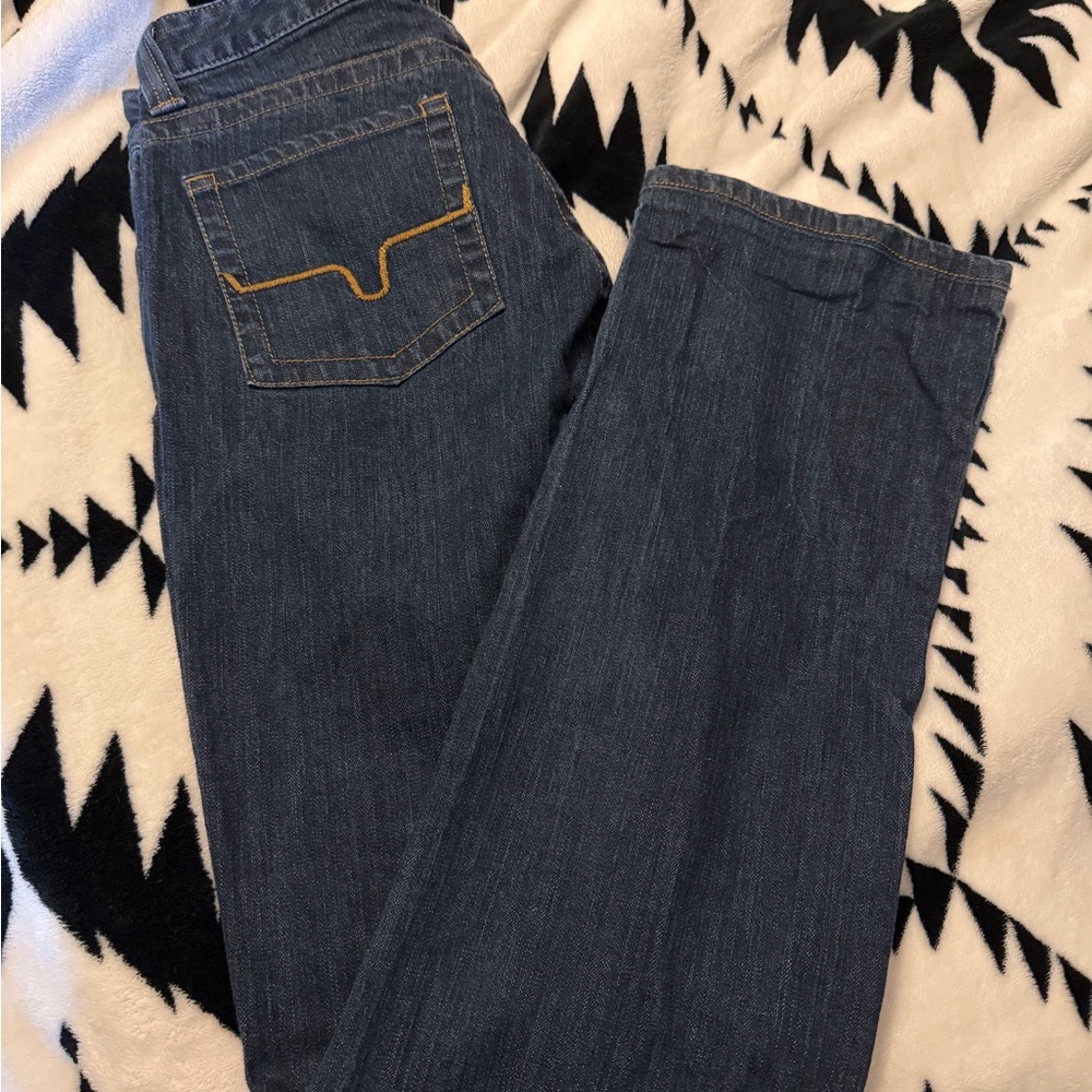 Kimes Ranch Dark Blue Straight Leg Jeans